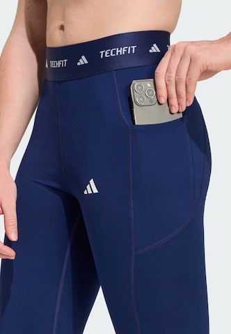 ADIDAS PERFORMANCE Skinny Leggings 'TECHFIT' in Blue