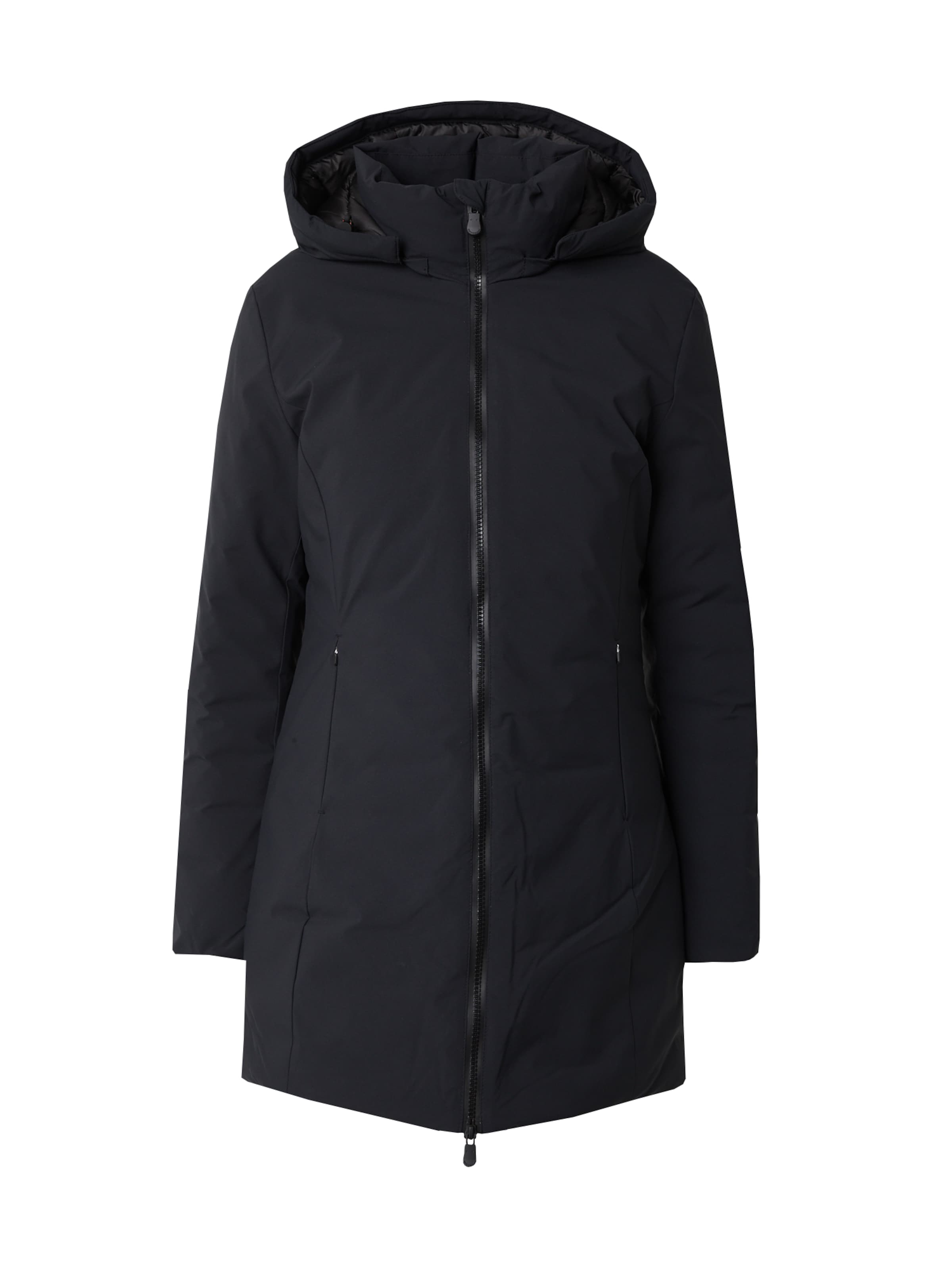 melns SAVE THE DUCK Starpsezonu jaka 'Rachel': no priekšpuses