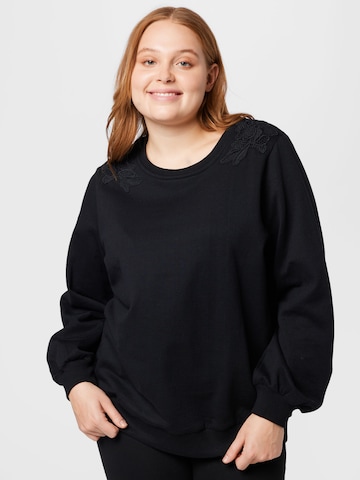 Dorothy Perkins Curve Sweatshirt i svart: framsida