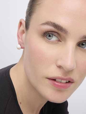 Boucles d'oreilles 'Básico' Luxenter en blanc