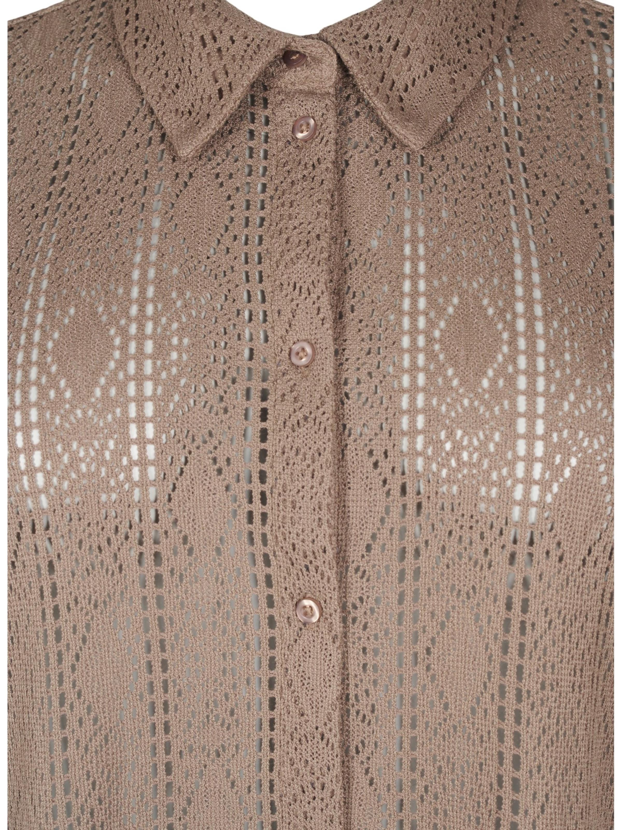 Zizzi Bluza 'Vjady' | rjava barva