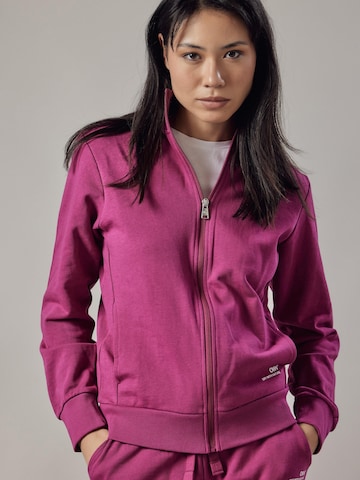 Sweat-shirt 'Felpa con Zip' OWN Off With Nature en rose : devant