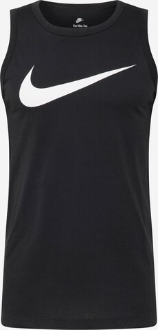 Nike Sportswear Shirt 'ICON SWOOSH' in Zwart: voorkant