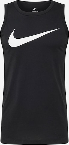 Nike Sportswear Top 'ICON SWOOSH' in Schwarz: predná strana