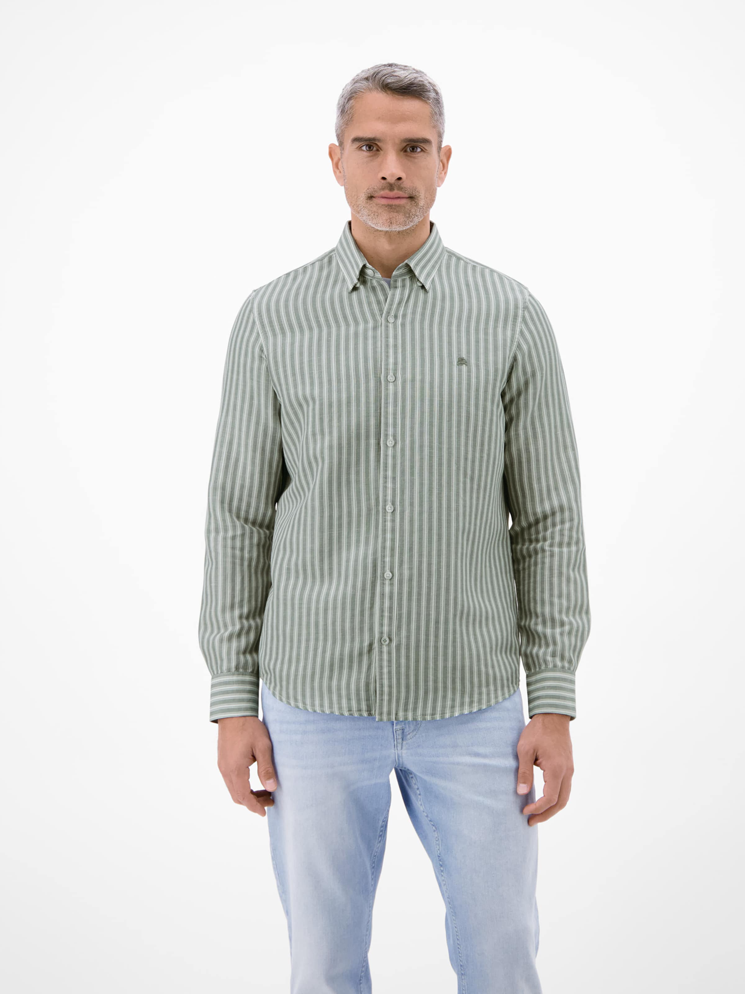 LERROS Regular fit Button Up Shirt in Grey