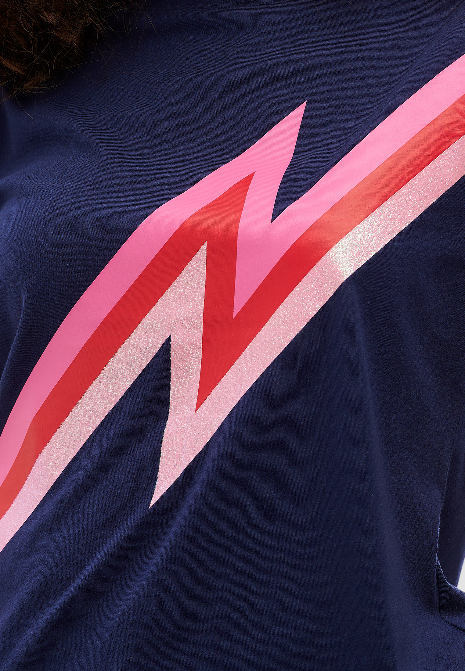 W09SZ Koszulki & topy Sugarhill Brighton Koszulka Maggie Zap  Pink Lightning w kolorze Granatowym 