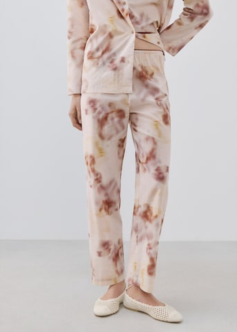 MANGO Pyjamahose 'Fluir' in Braun: Vorderseite