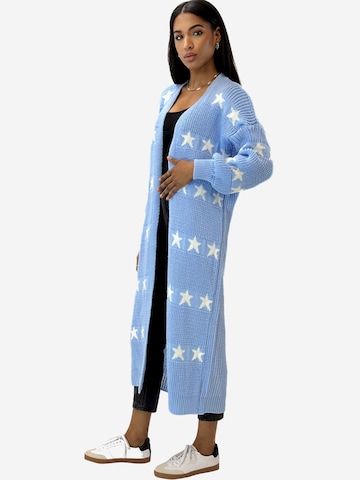 Elara Strickmantel in Blau