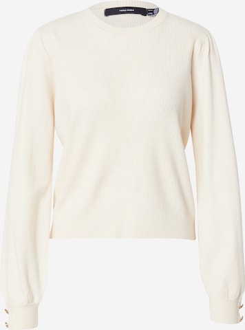 VERO MODA Pullover 'VMHOLLYKARIS' in Beige: Vorderseite