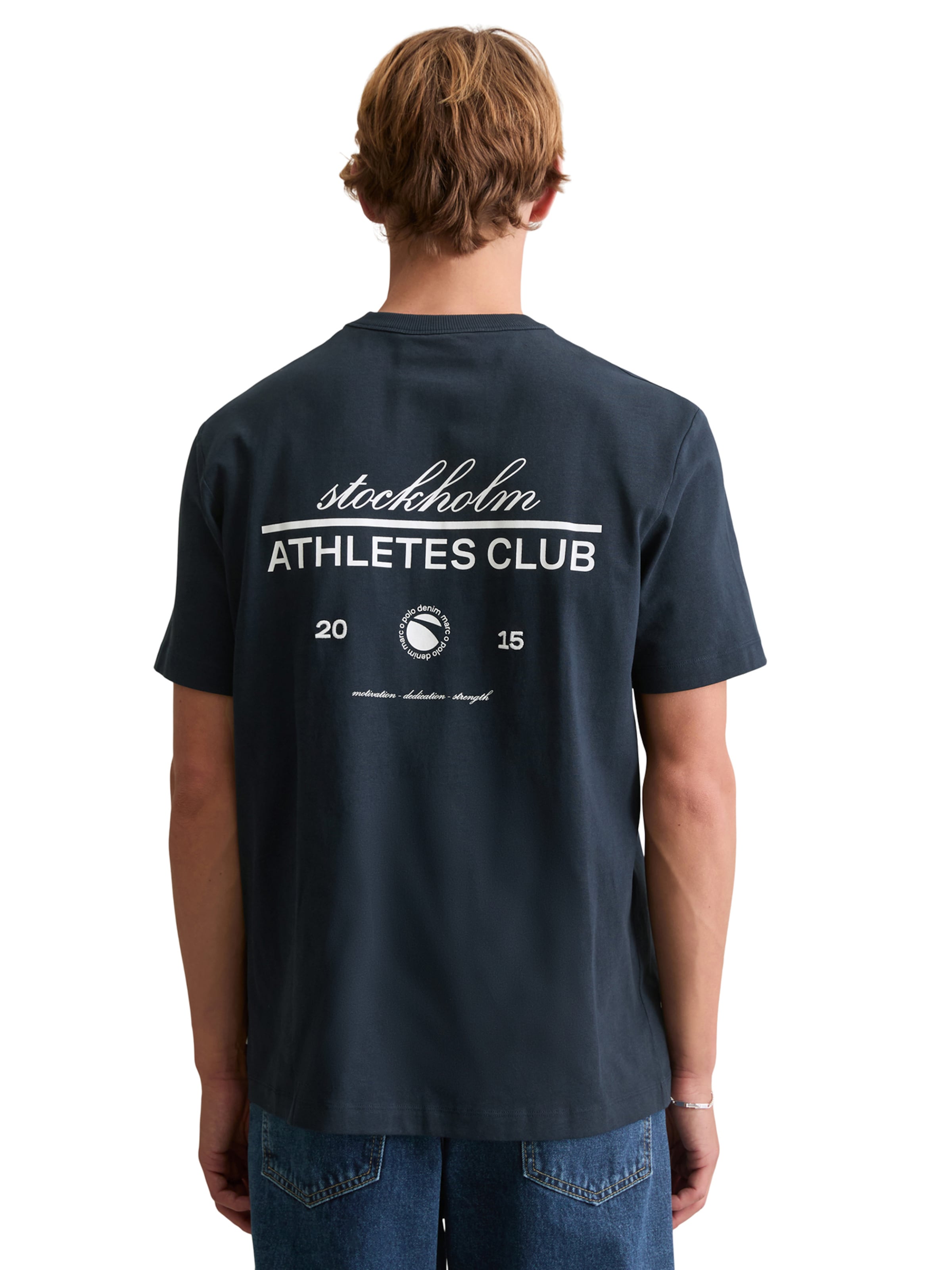 T-Shirt Marc O'Polo DENIM en bleu : devant