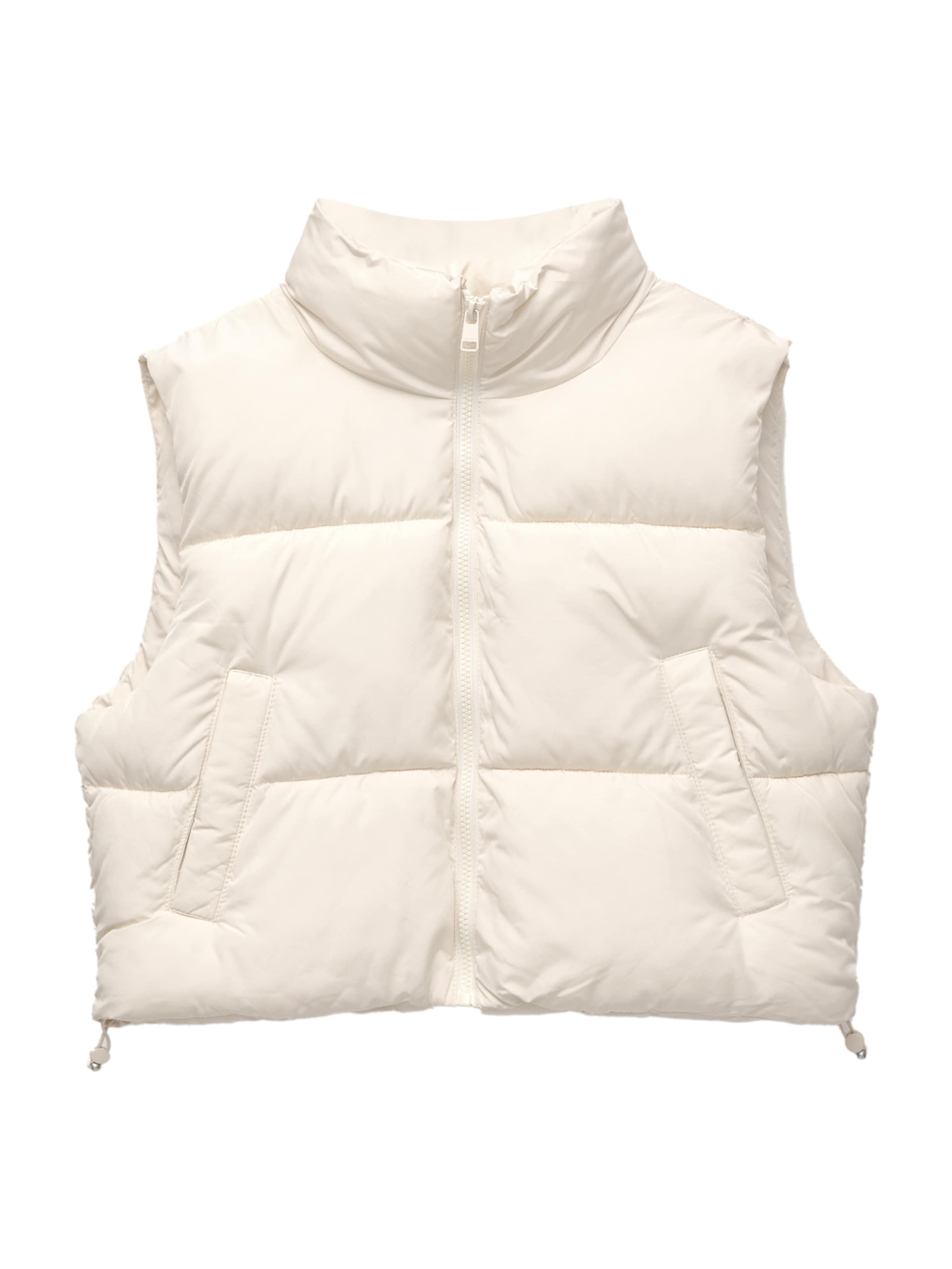 Vestă de la Pull&Bear pe bej: față