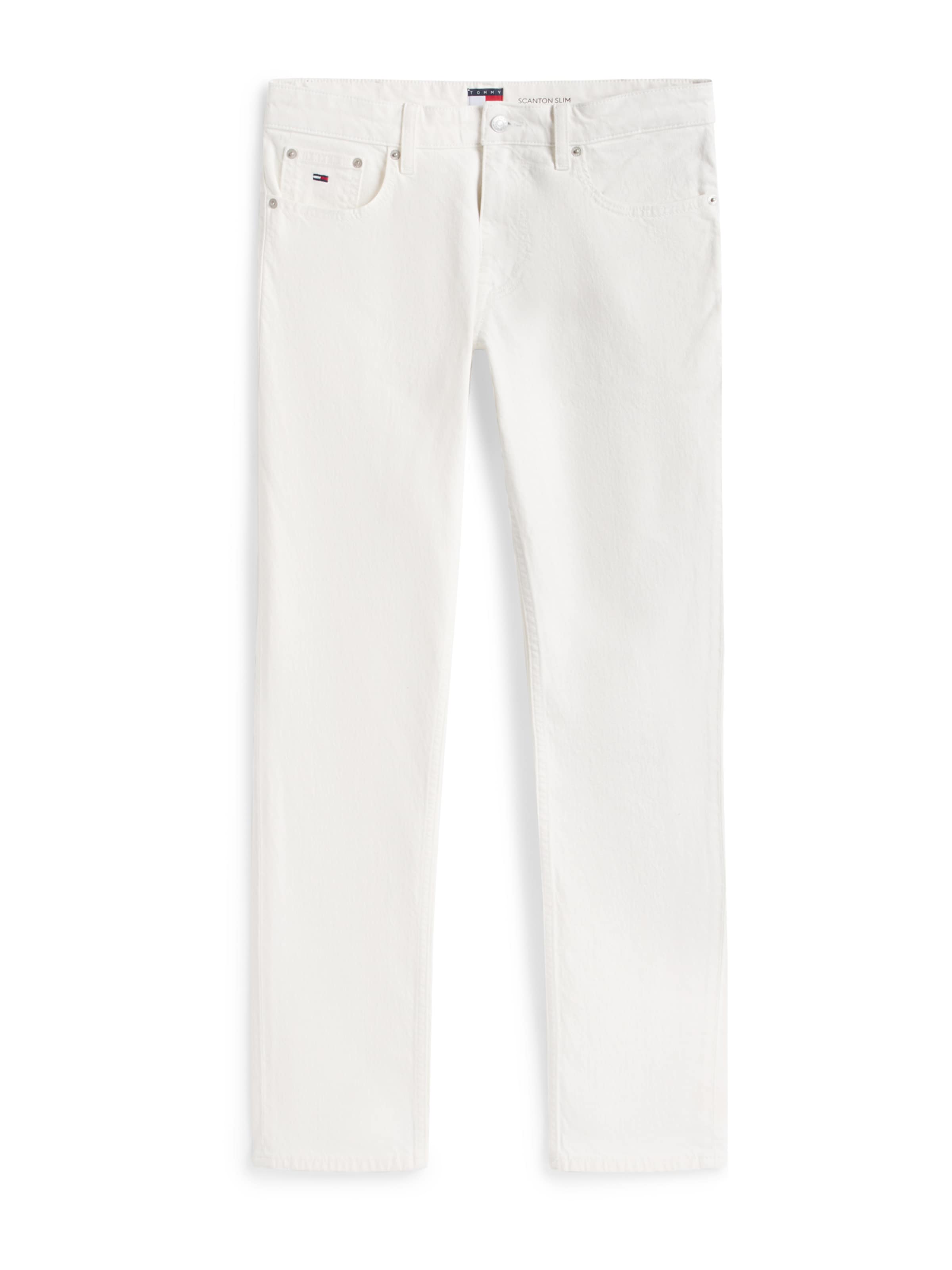 Tommy Jeans Slimfit Τζιν 'SCANTON' σε λευκό: μπροστά