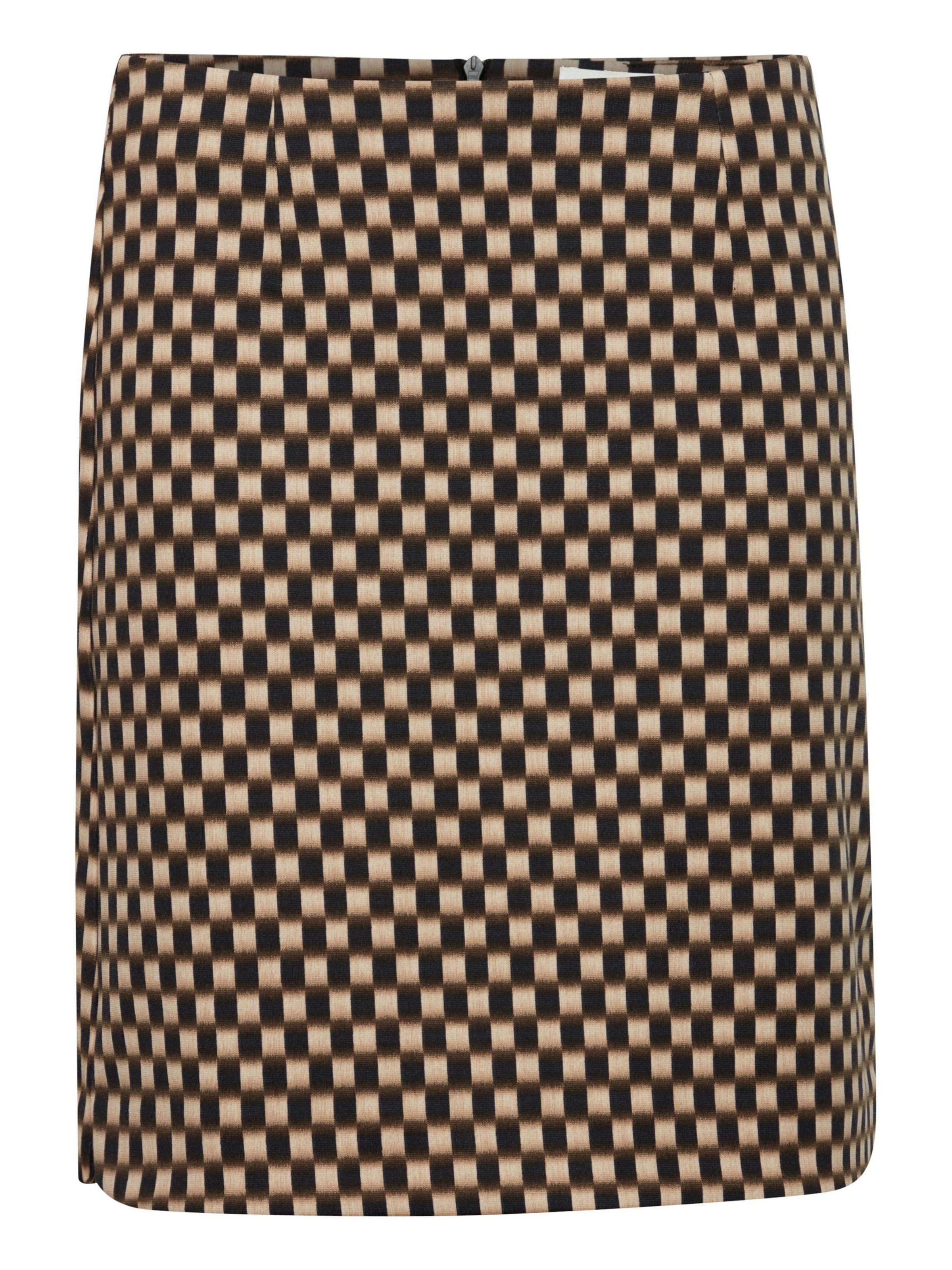 ICHI Falda 'Kate' en 40 en beige / negro, Vista del producto