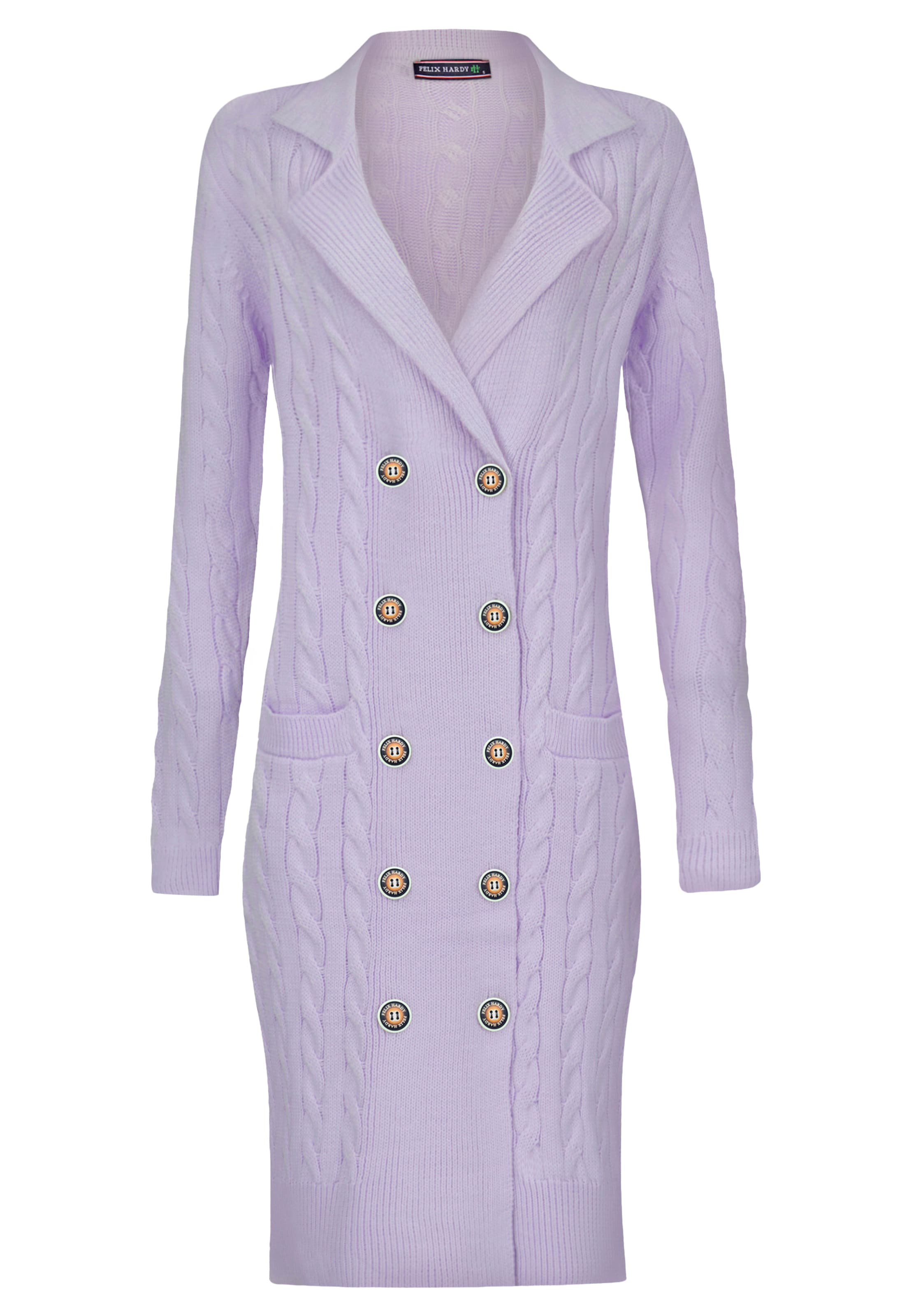 Felix Hardy Pletené šaty - Fialová: predná strana