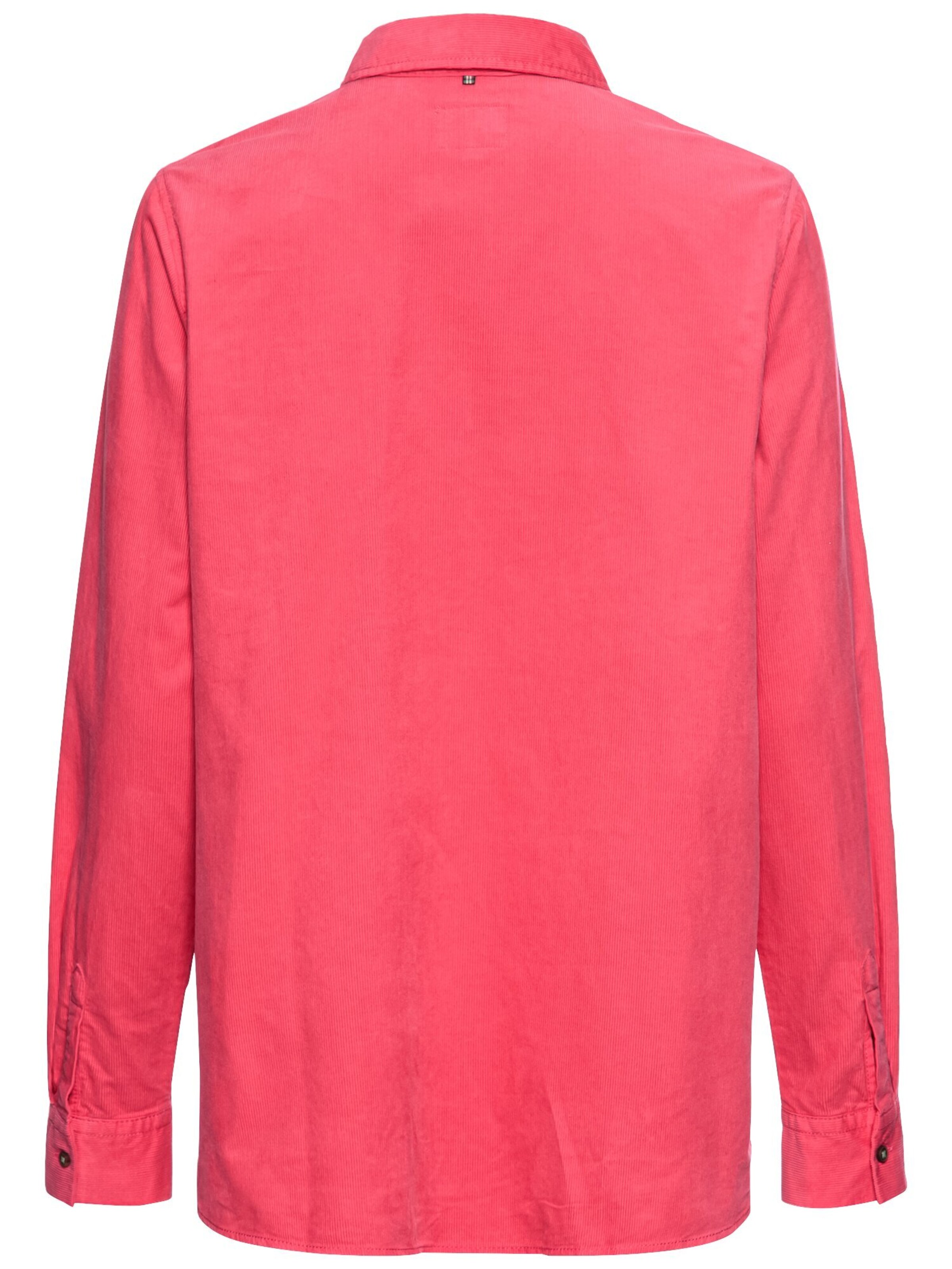 CAMEL ACTIVE Cordbluse mit Brusttasche in Pink