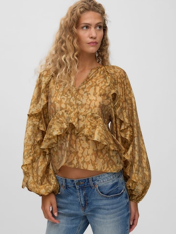 Camicia da donna 'VMCooper' di VERO MODA in marrone: frontale