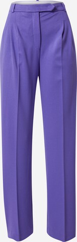 Designers Remix Loose fit Pleat-Front Pants 'Zoe' in Purple: front