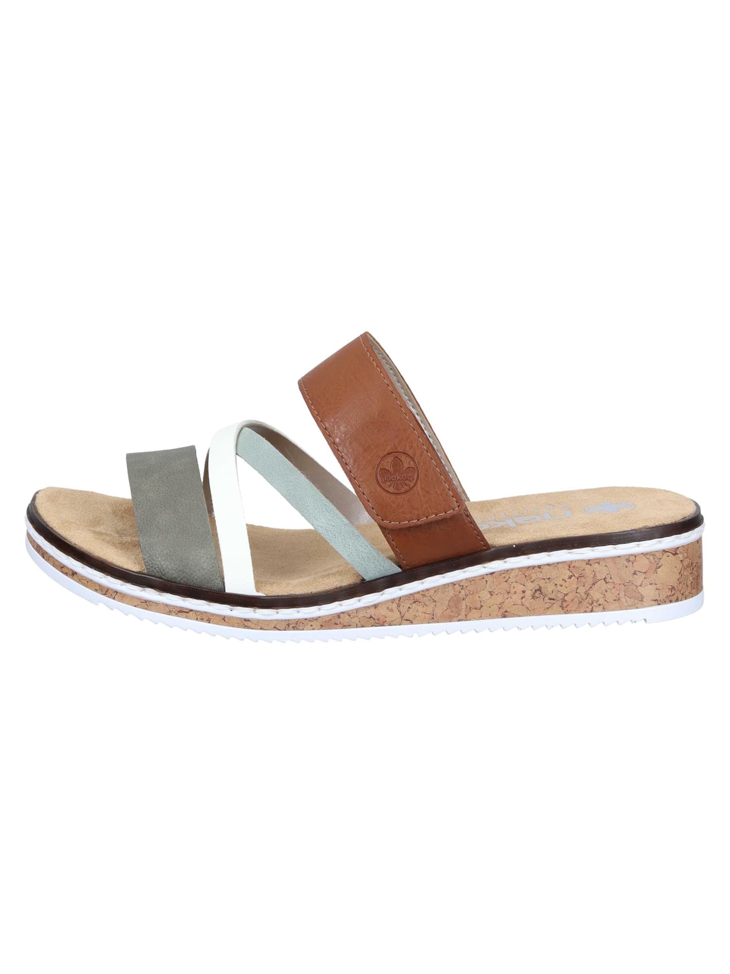 Rieker Pantolette 'Basic'‌‌‌‌‌‌‌‌‌ in Mischfarben: Vorderseite