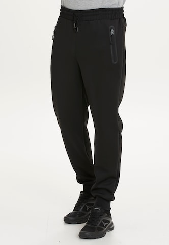 Cruz Tapered Sportbroek 'Kanpur' in Zwart: voorkant