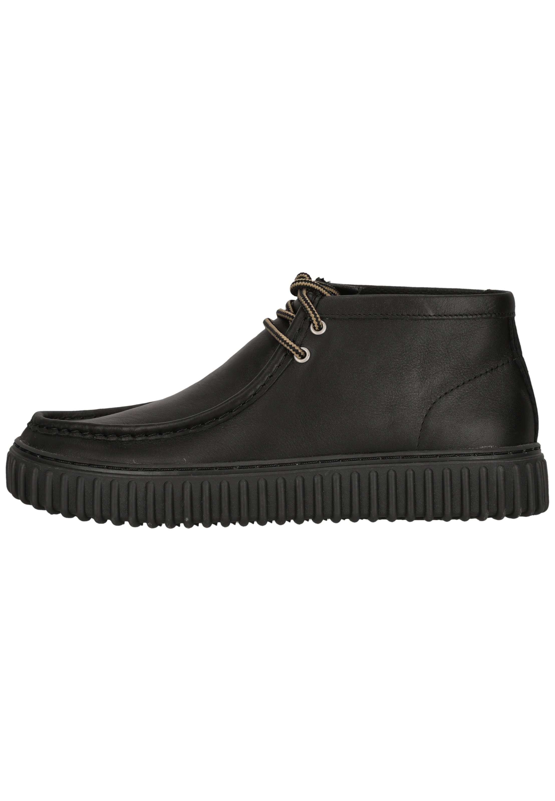CLARKS Schnürschuhe 'Torhill Hi' in Schwarz