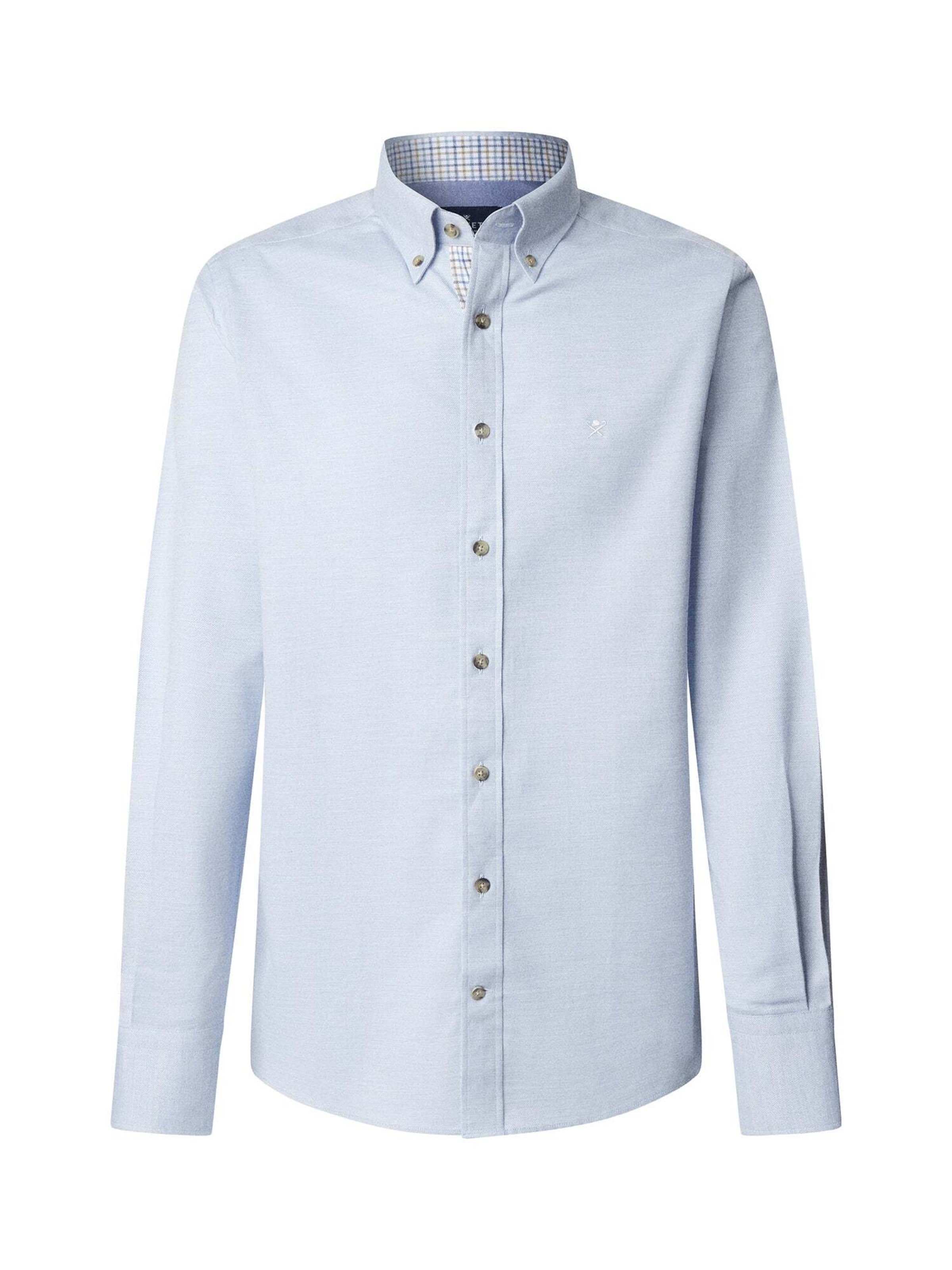 Coupe slim Chemise Hackett London en bleu : devant