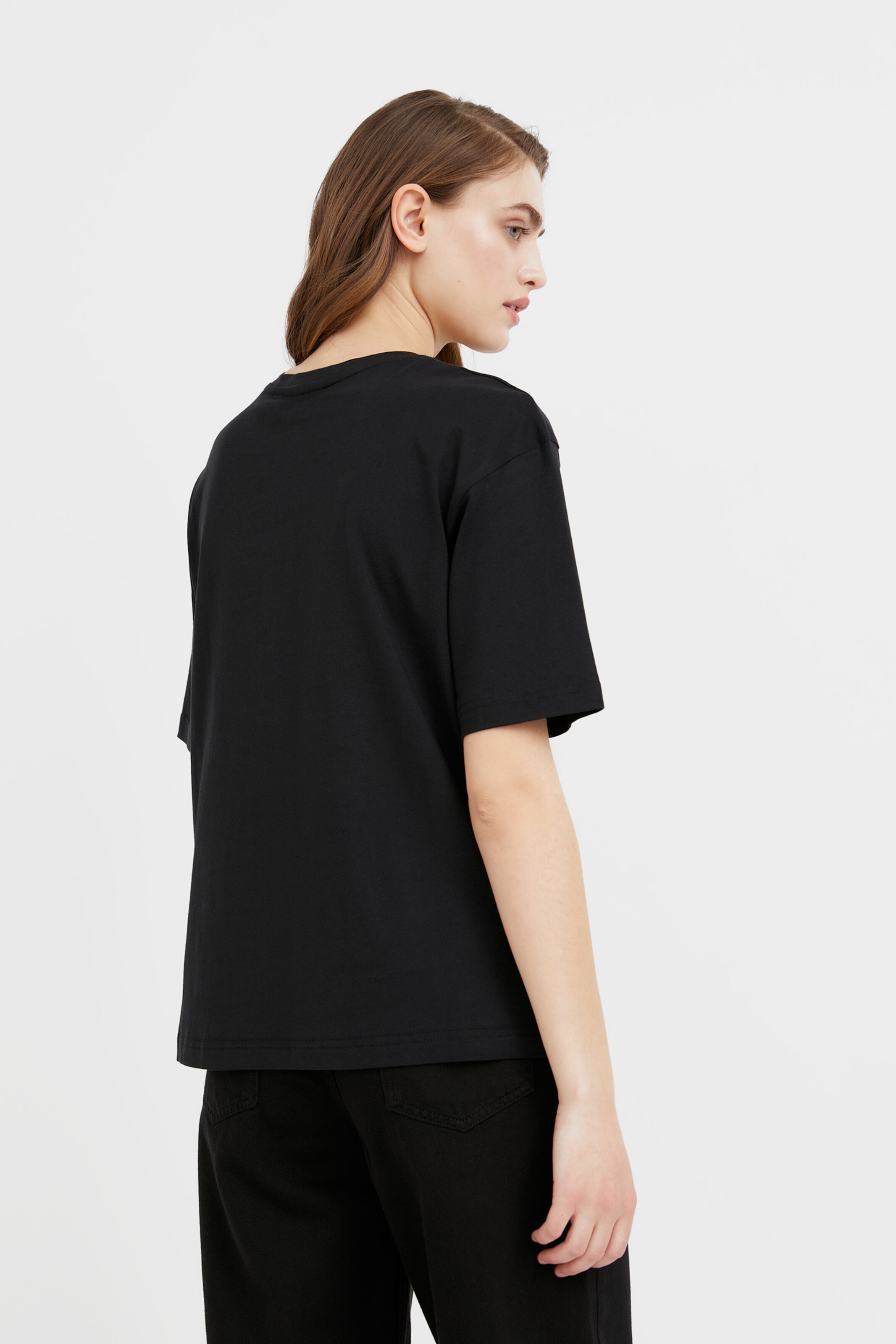 Frauen Shirts & Tops Finn Flare Basic-Shirt in Schwarz - KC89142 Frauen Shirts & Tops Finn Flare Basic-Shirt in Schwarz - KC89142