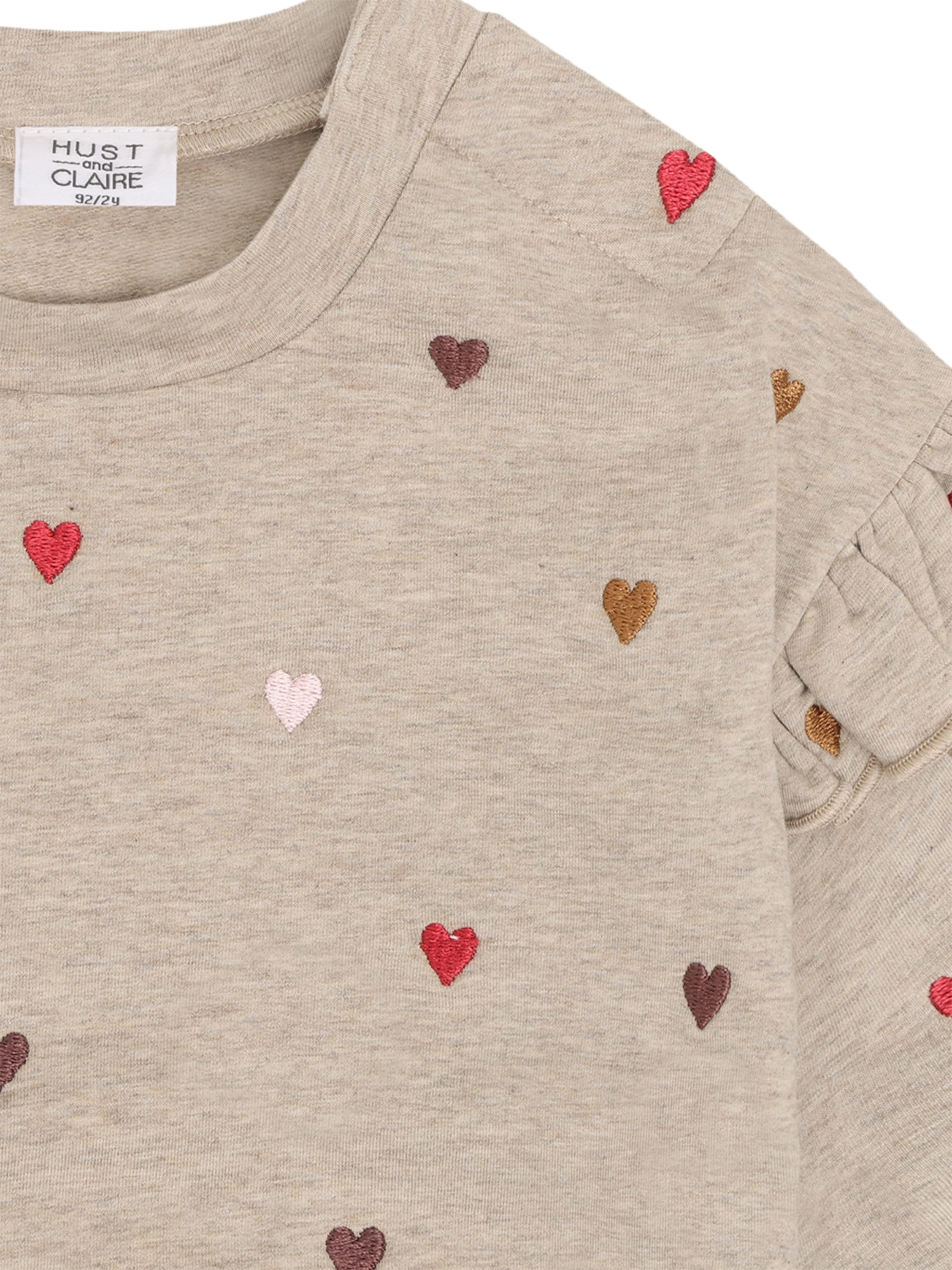 Sweat-shirt 'Sicillia  Heartbeat' Hust & Claire en beige