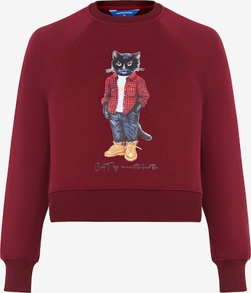 Cat e Lolette Collegepaita 'Country Cat' värissä punainen: etupuoli