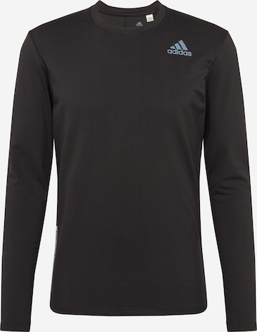 ADIDAS SPORTSWEARRegular Fit Tehnička sportska majica - crna boja: prednji dio