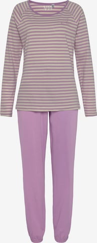 VIVANCE Piżama w kolorze fioletowy: przód