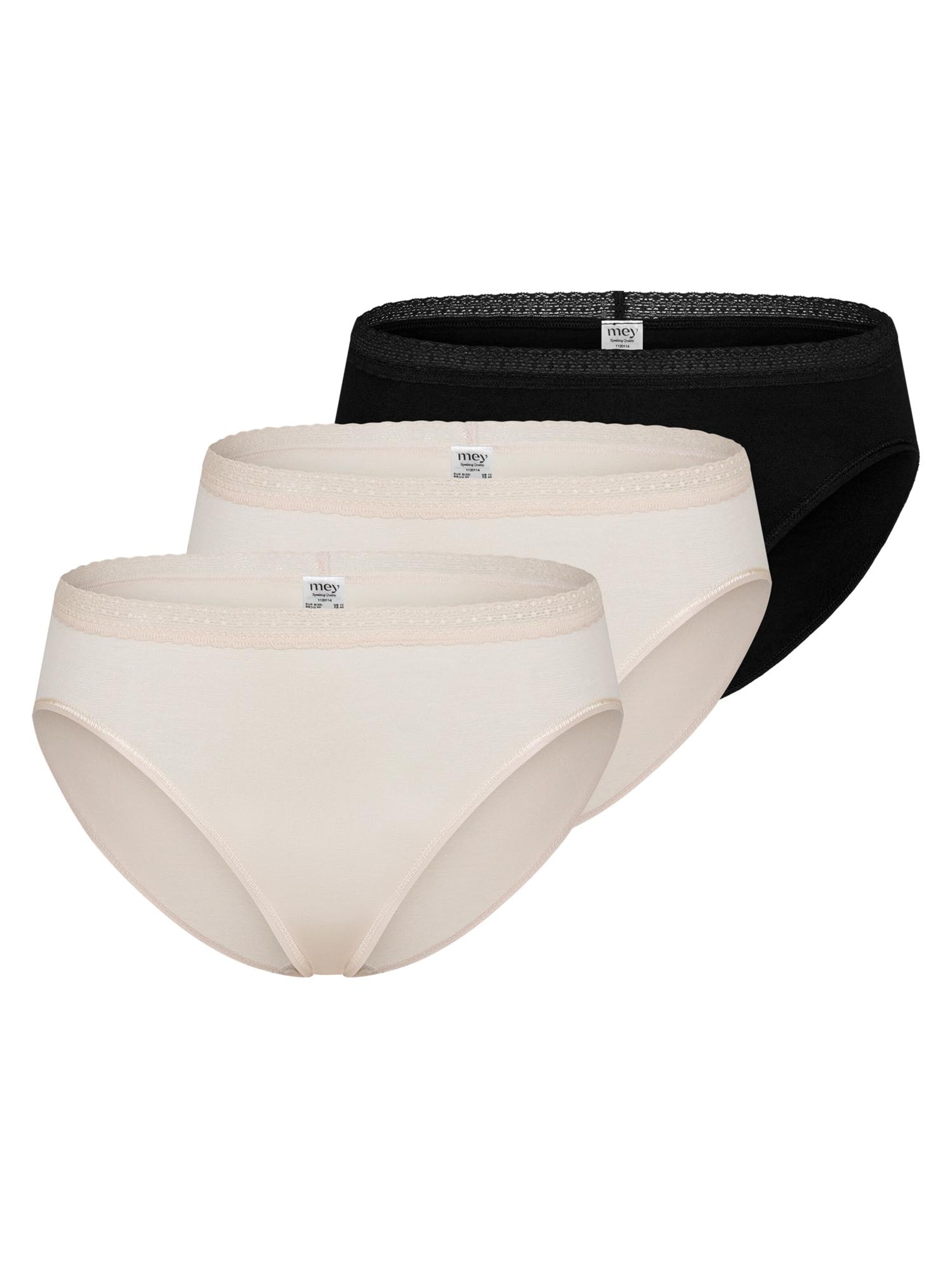Mey Panty 'Modal Lace' in Brown: front