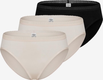 Mey Panty 'Modal Lace' in Brown: front