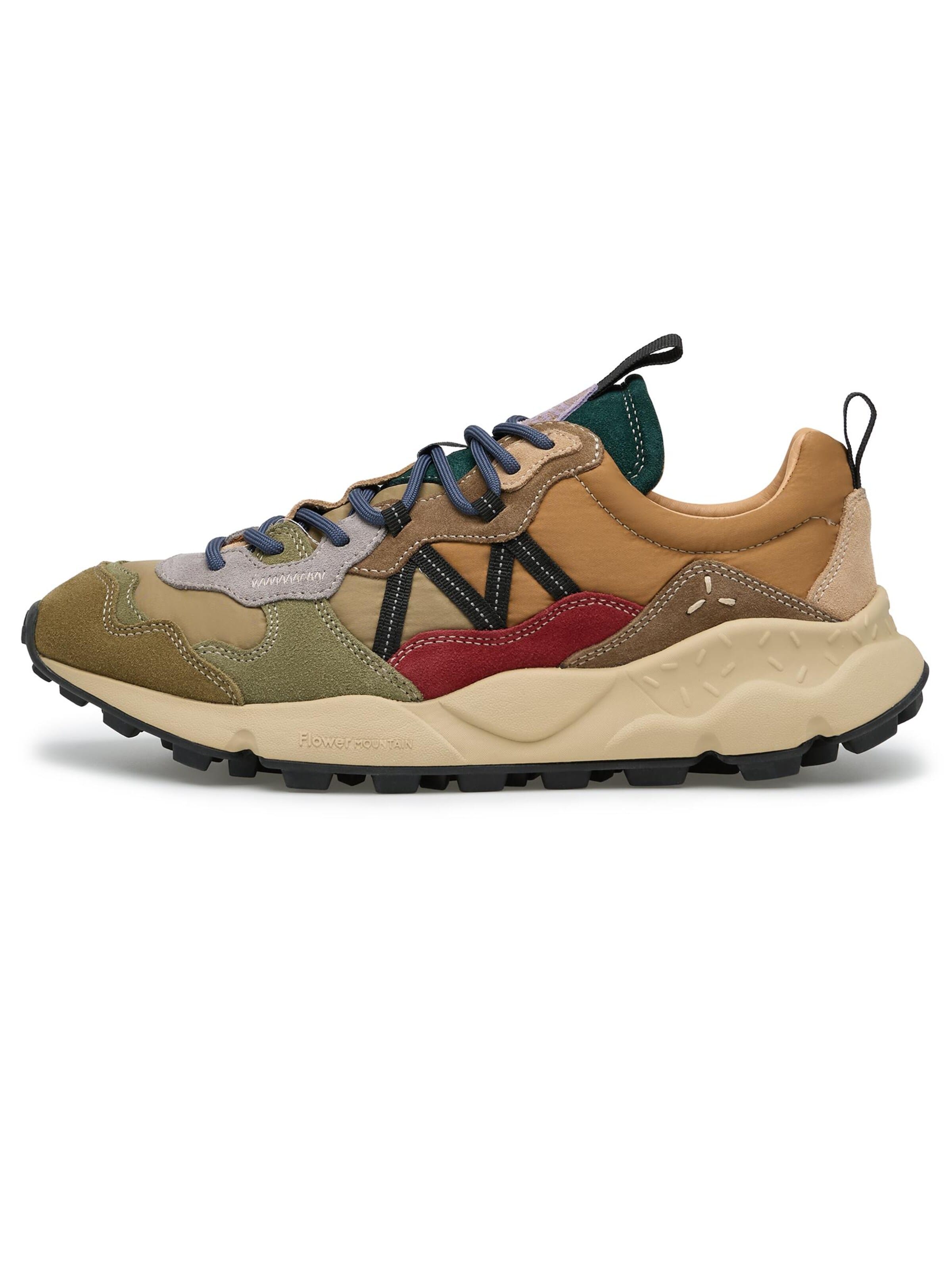 Flower Mountain Sneakers laag 'LENZAN MAN' in Groen: voorkant