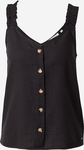 TOM TAILOR DENIM Blouse in Black: front