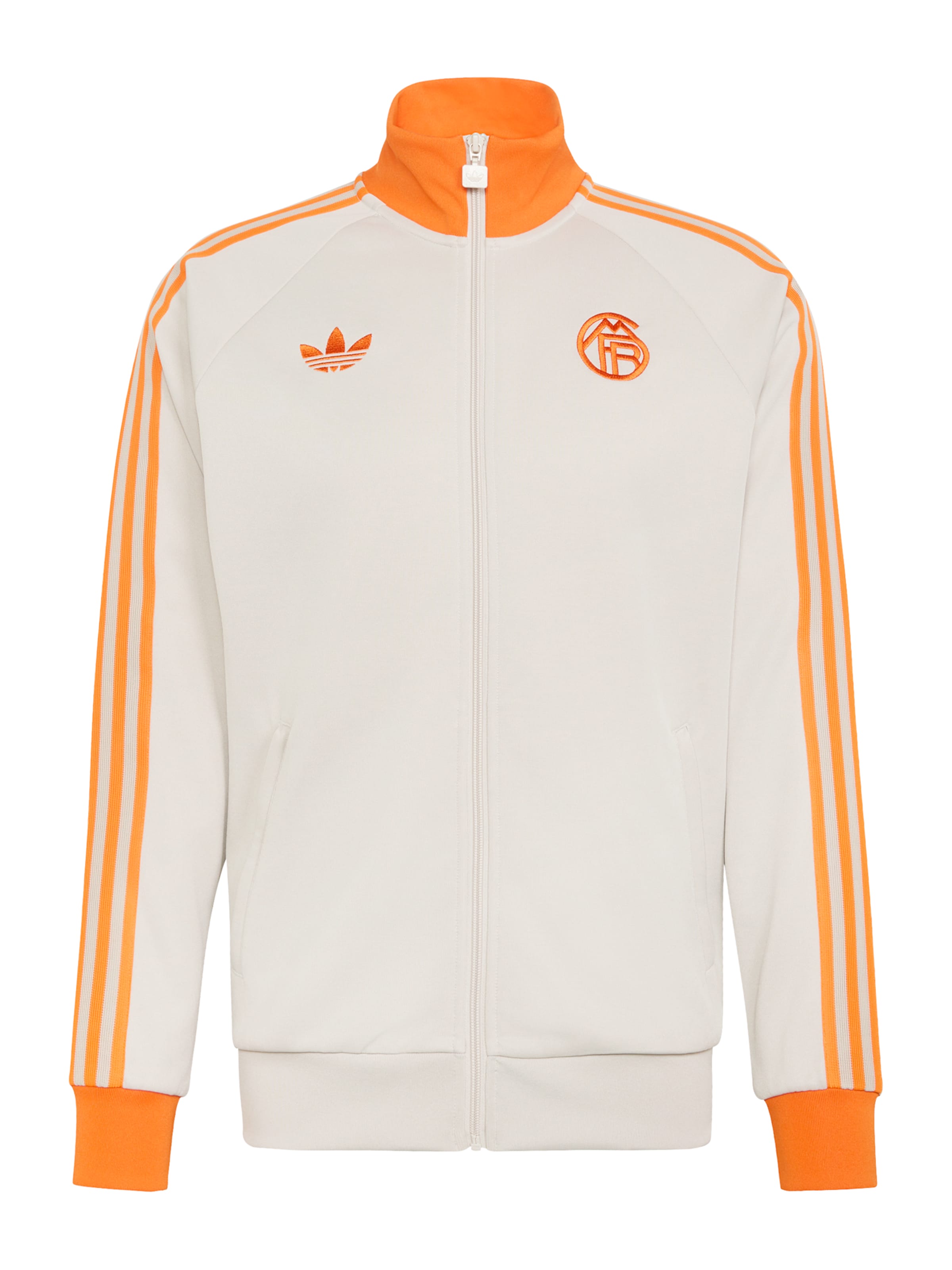 Sportinė striukė 'FC Bayern' iš ADIDAS PERFORMANCE, spalva – smėlio spalva / oranžinė, Prekių apžvalga