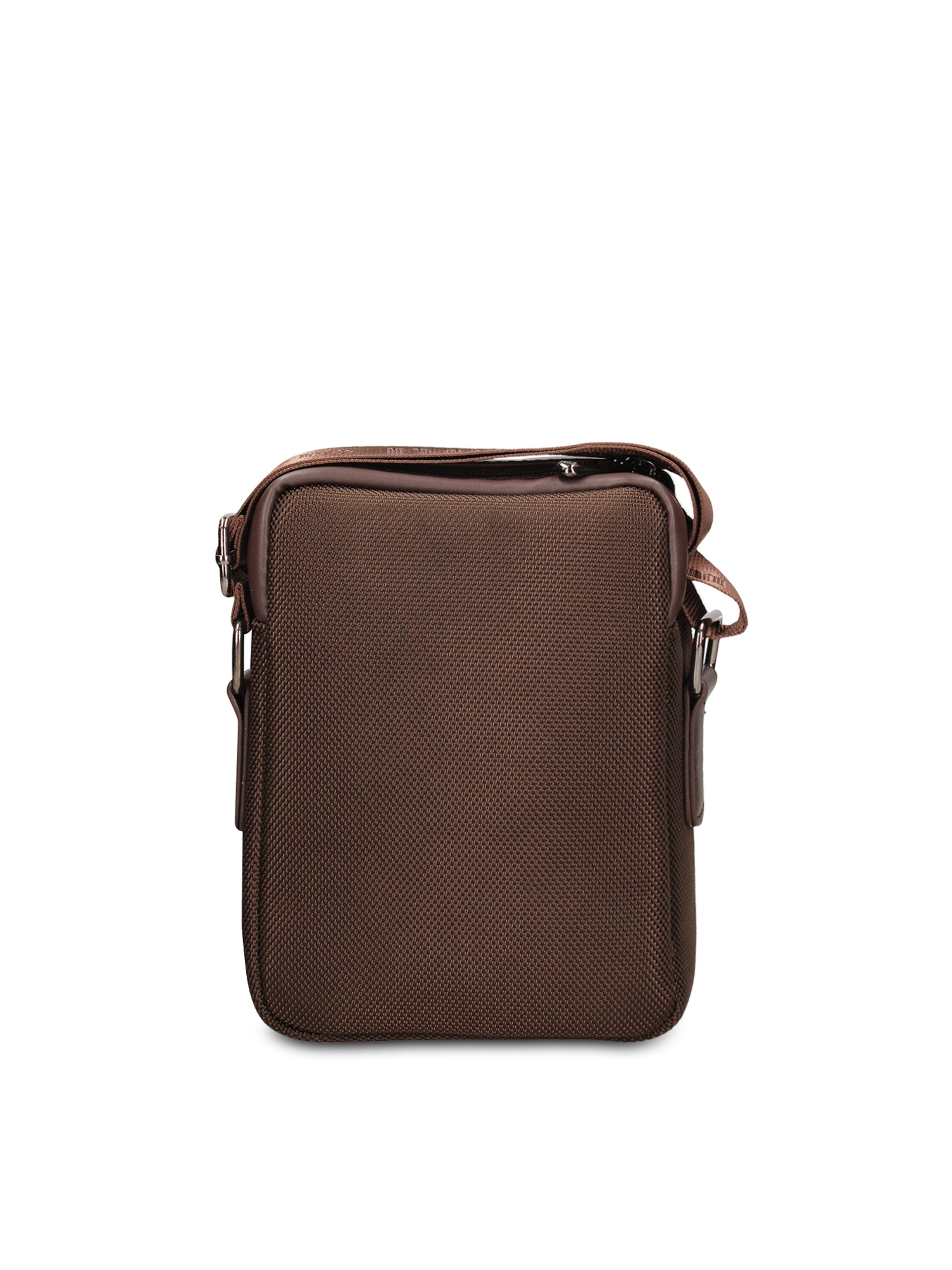 Borsa a tracolla 'Borsa a Tracolla Uomo Vegan Leather con Zip' di Coveri Collection in marrone