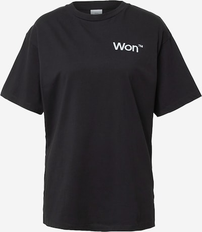 Won Hundred Koszulka 'The Staff' w kolorze czarny / białym, Podgląd produktu