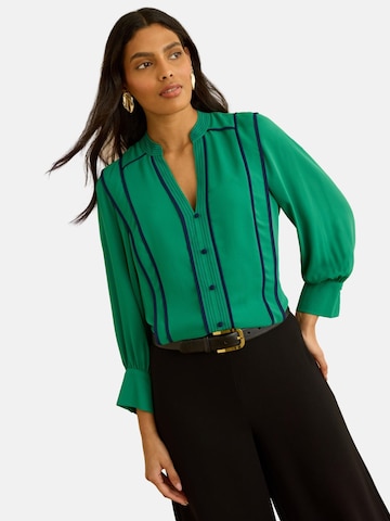 Camicia da donna di love & roses in verde: frontale