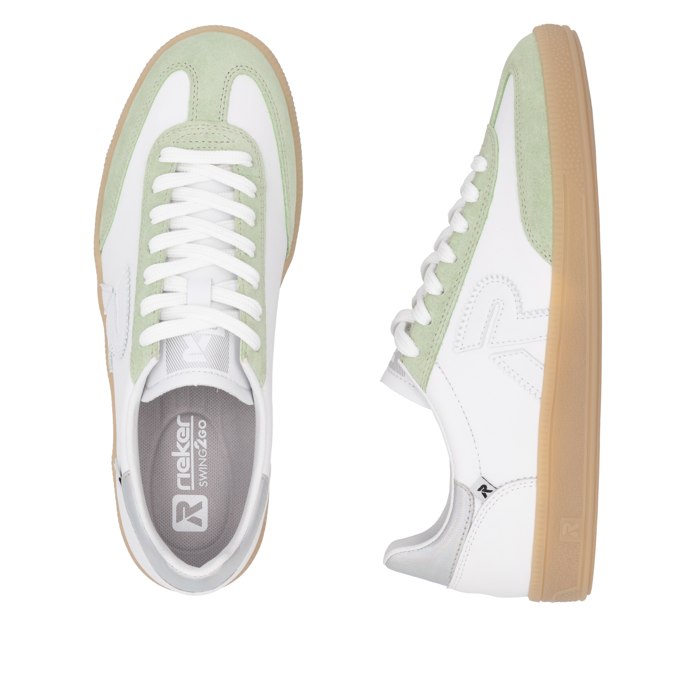 Rieker Sport Platform trainers ' W2200 ' in White