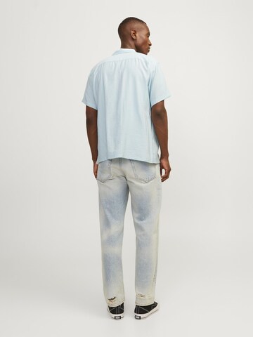 JACK & JONES Regular fit Button Up Shirt in Blue