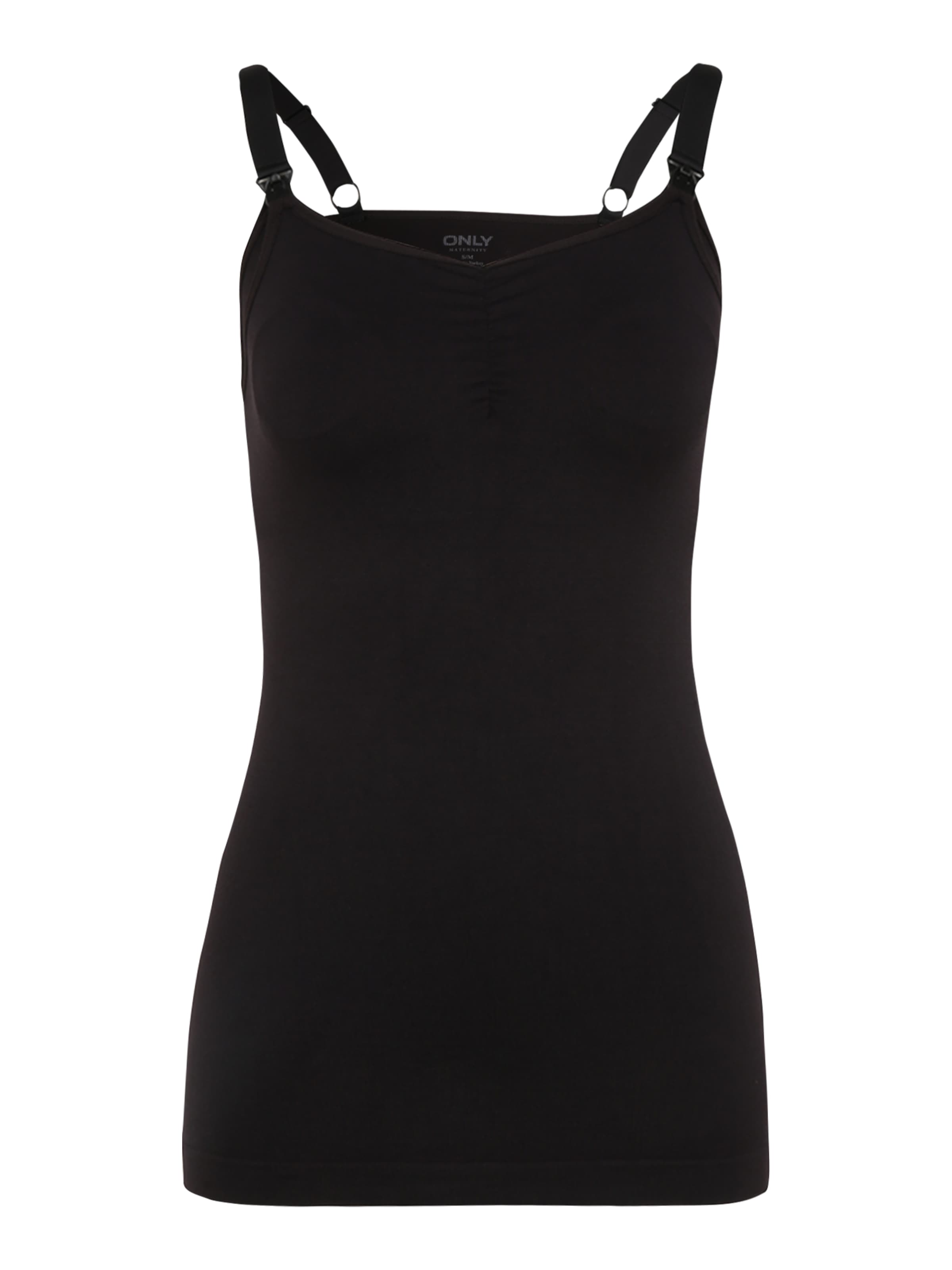 Only Maternity Top in Zwart: voorkant