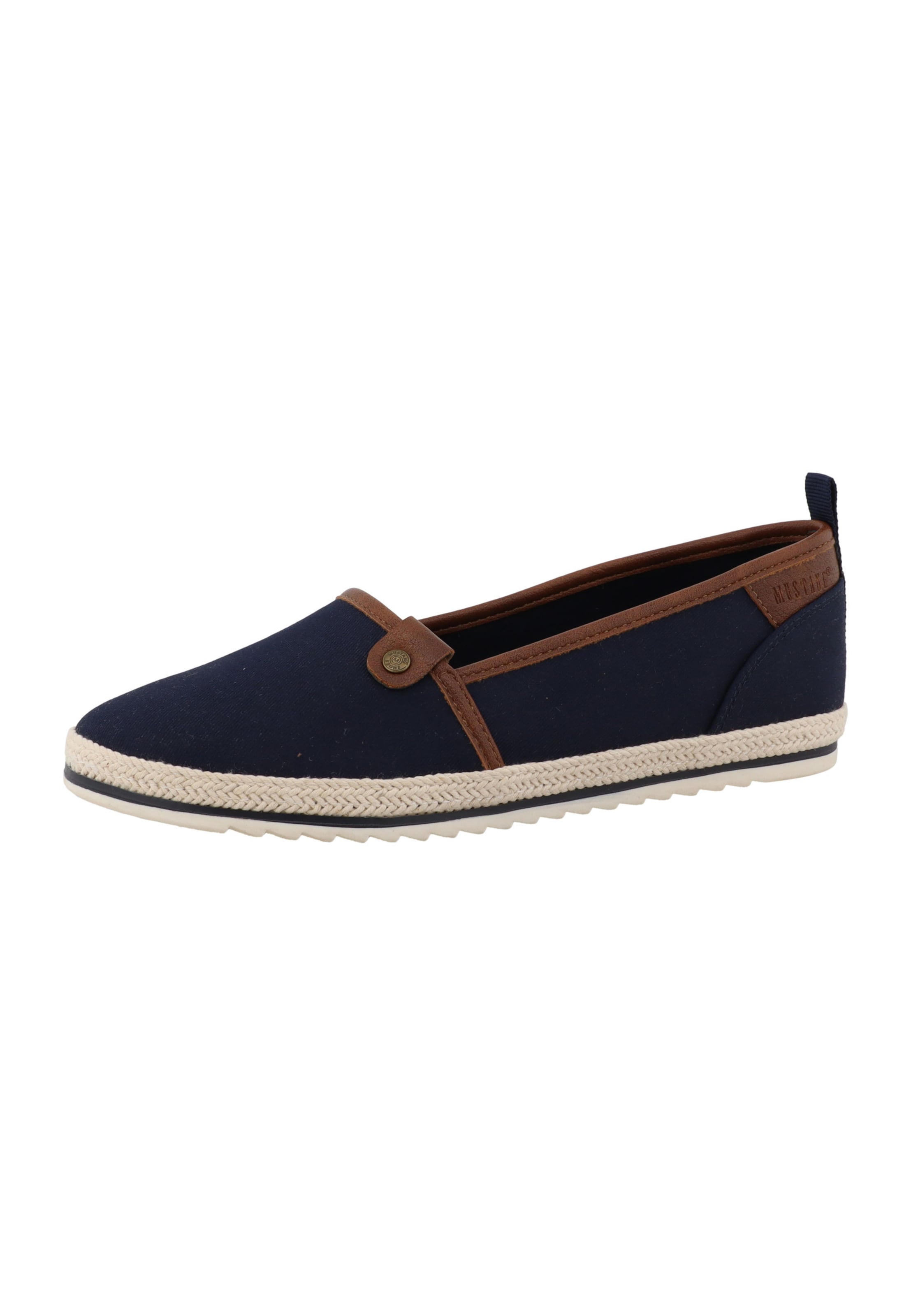 MUSTANG Espadrilles in Blauw: voorkant