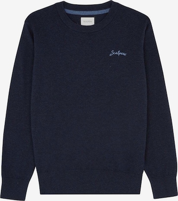 Scalpers Sweater 'Skull Intarsia' in Blue: front