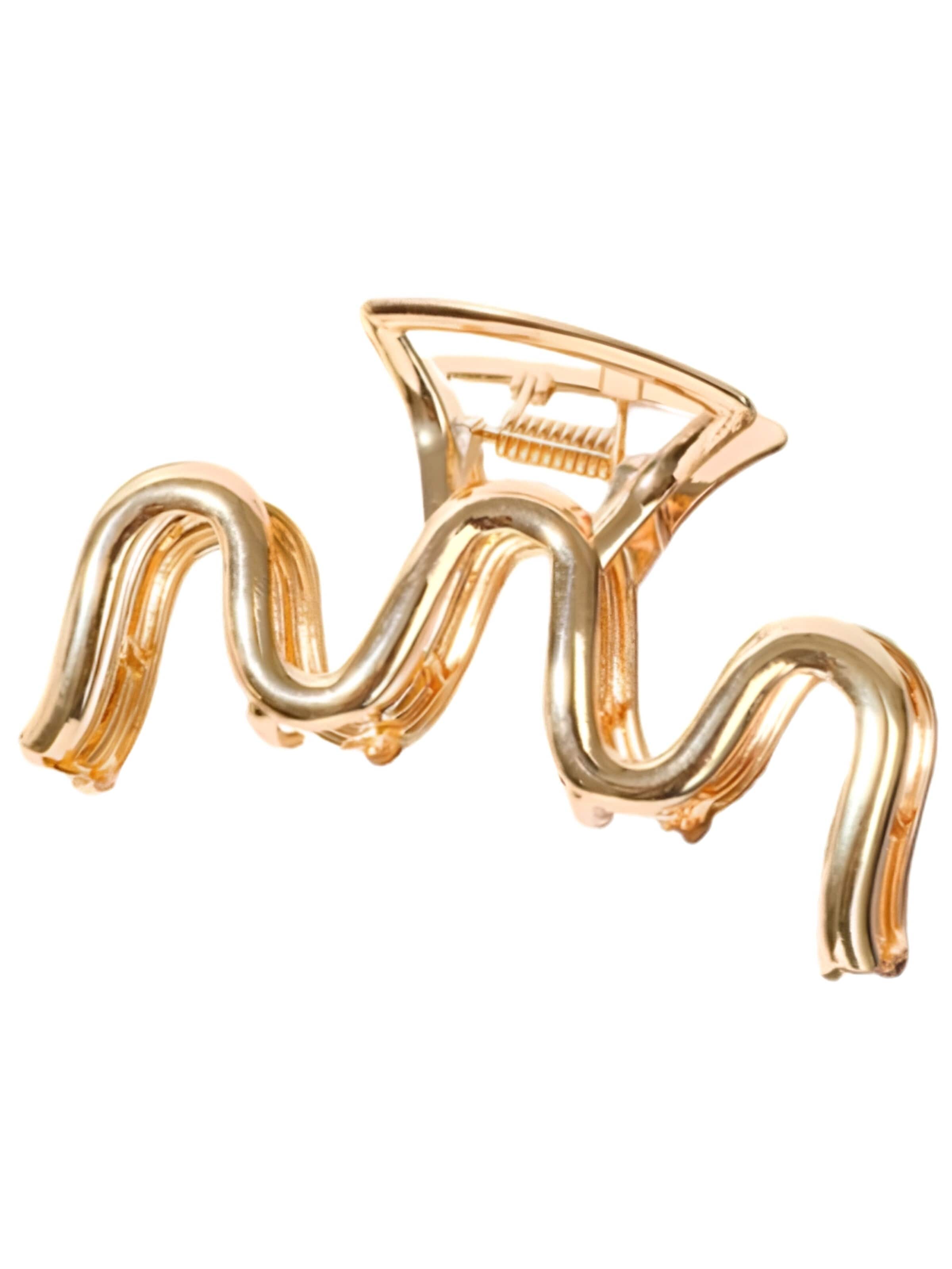 soho Hair accesoires Hair jewelry 'Ormi Metal Hair Claw - Gold' in 8cm x 8cm in Gold, Item view