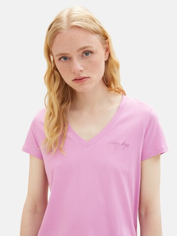 T-shirt TOM TAILOR DENIM en violet