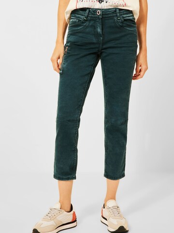 CECIL Slimfit Jeans 'Charlize' i grøn: forside
