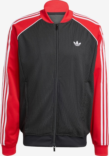 ADIDAS ORIGINALS Gornji dio trenirke 'Sst' u tamo siva / crvena / crna / bijela, Pregled proizvoda