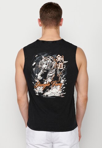 KOROSHI - Camiseta en negro: frente
