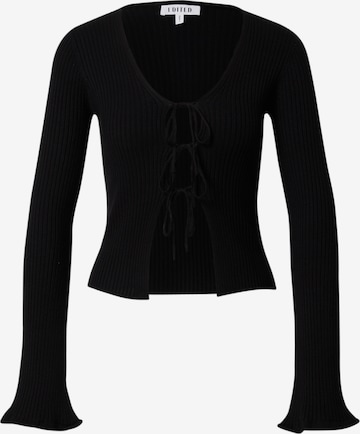 EDITED Strickjacke 'Maikai' in Schwarz: predná strana