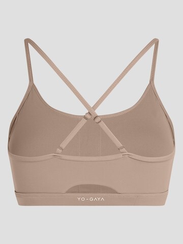 YO-GAYA Bustier Sport bh 'Ultra Bra' in Beige